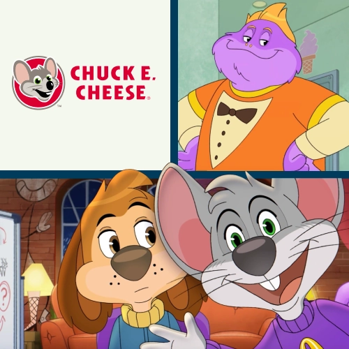 Brand Strip - Chuck E Cheese Collage